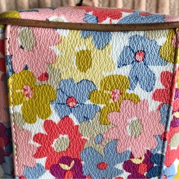 Coach Bennett Peyton Floral Mini Satchel Purse Bag Crossbody Multicolor Vintage - Picture 11 of 12